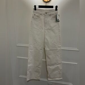 H&M White Wide Leg Jeans